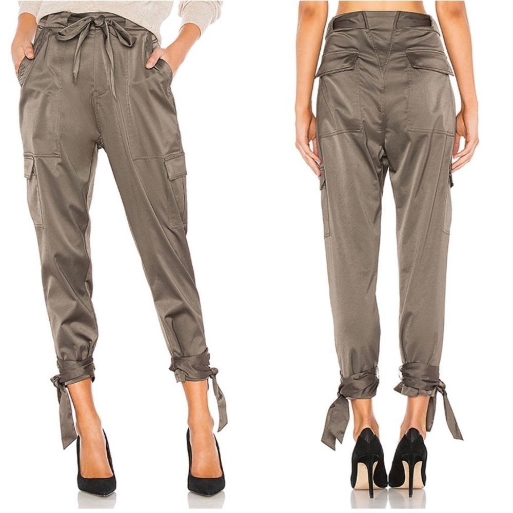 joie new nwt erlette cargo ankle tie cropped pants
